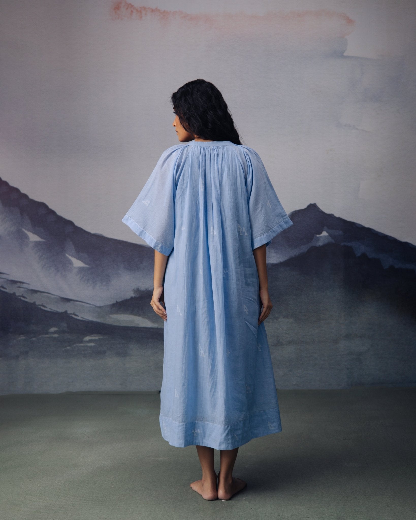 Azure Long Dress - CiceroniDressesGulmohar Calcutta