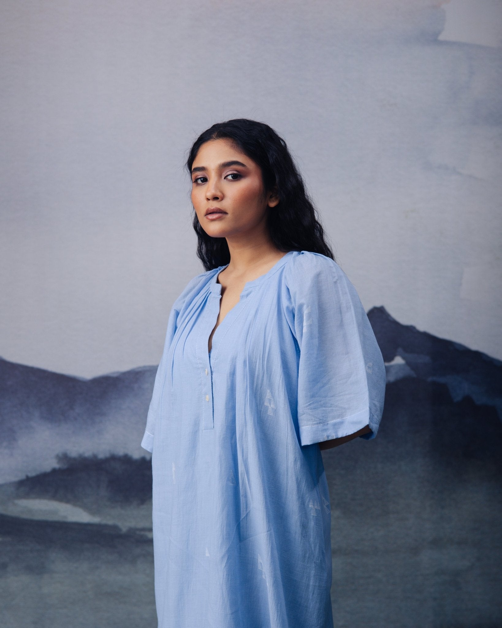 Azure Long Dress - CiceroniDressesGulmohar Calcutta