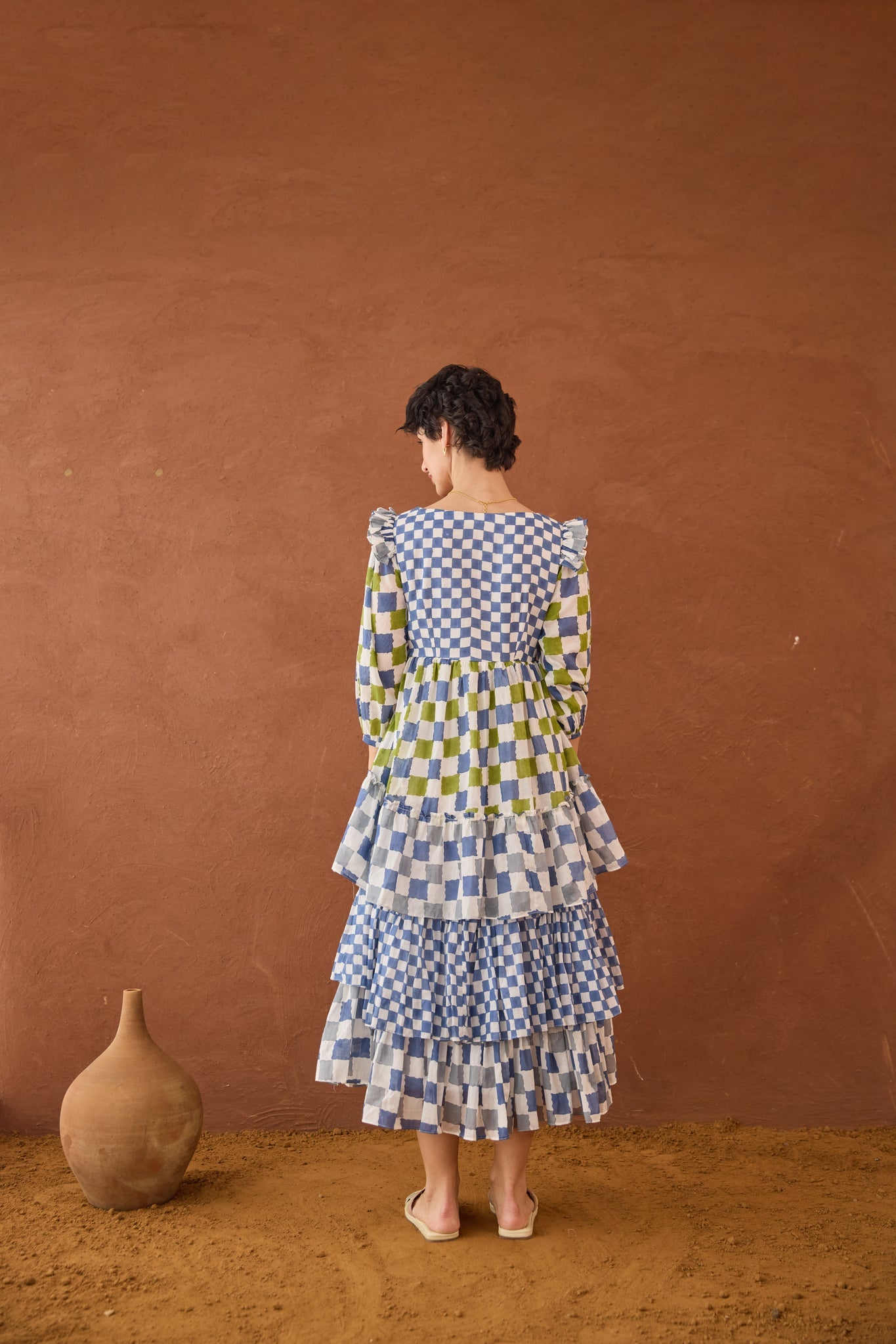 Azure Mosaic Dress - CiceroniDressesTaro