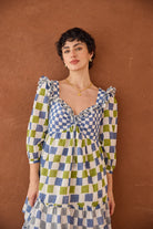 Azure Mosaic Dress - CiceroniDressesTaro
