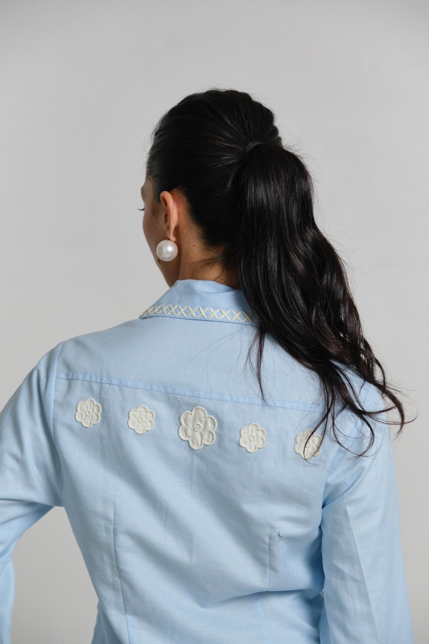 Azure Sea Folk Jacket - CiceroniJacketsShimona