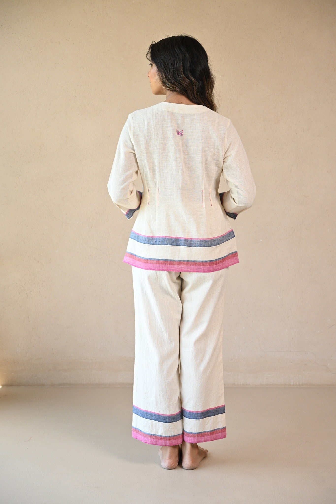 Azure Tunic - Natural White - CiceroniTopsRang by Rajvi