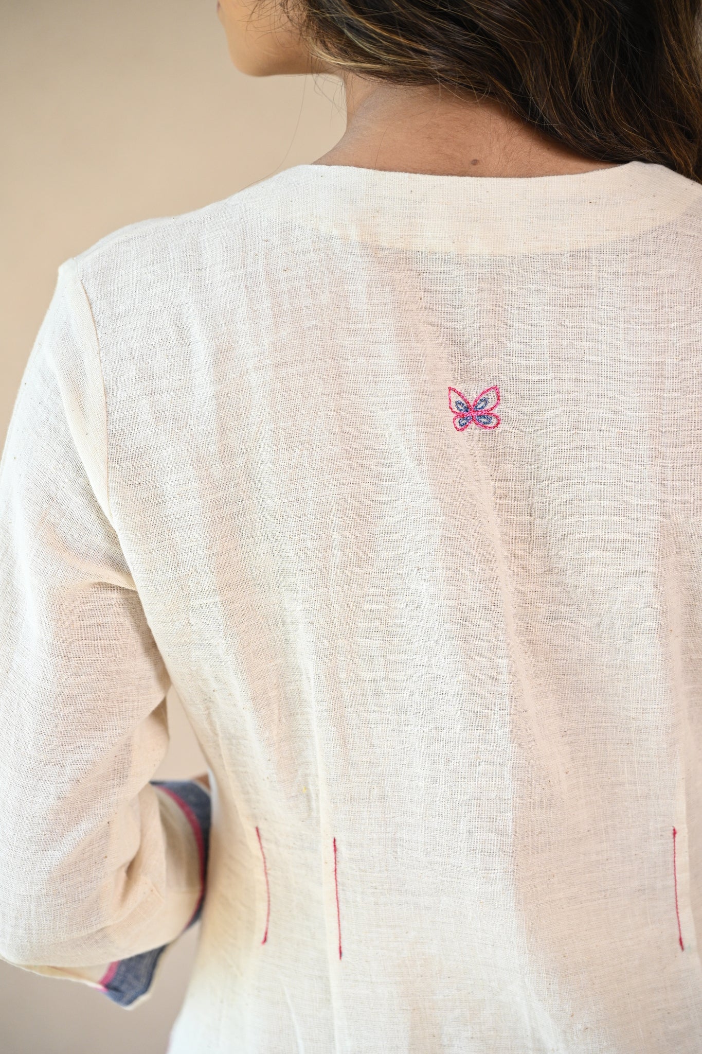 Azure Tunic - Natural White - CiceroniTopsRang by Rajvi