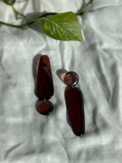 Back to the 60's - Elongated - Brown - CiceroniEarringsShivani Vaishnavi