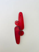 Back to the 60's - Elongated - Red - CiceroniEarringsShivani Vaishnavi