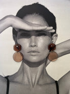 Back to the 60's - Hexagon - Brown - CiceroniEarringsShivani Vaishnavi