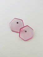 Back to the 60's - Hexagonal - Pink - CiceroniEarringsShivani Vaishnavi