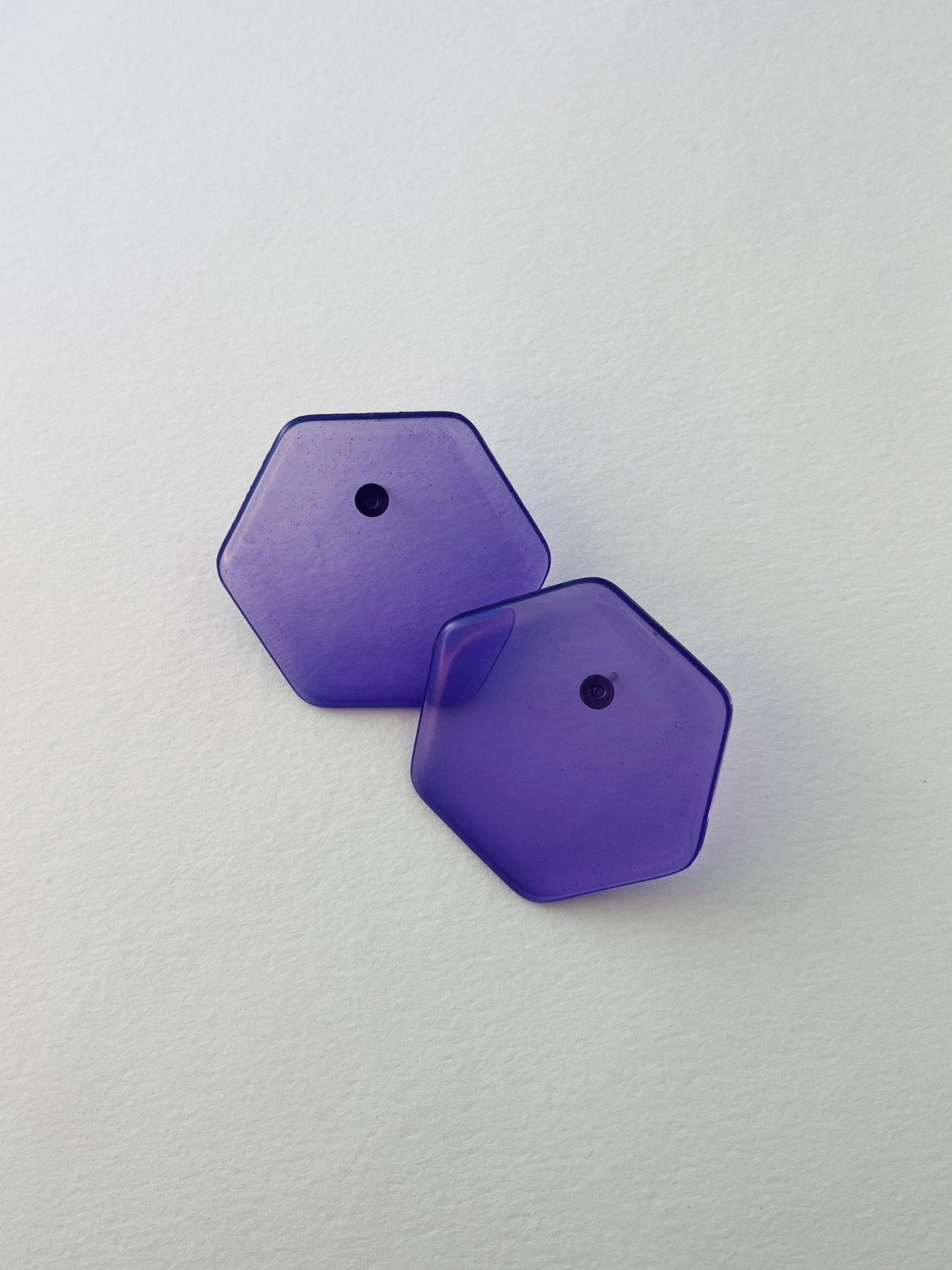 Back to the 60's - Hexagonal - Purple - CiceroniEarringsShivani Vaishnavi