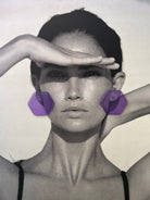 Back to the 60's - Hexagonal - Purple - CiceroniEarringsShivani Vaishnavi