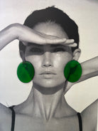 Back to the 60's - Oval - Green - CiceroniEarringsShivani Vaishnavi