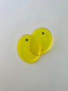 Back to the 60's - Oval - Yellow - CiceroniEarringsShivani Vaishnavi