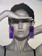 Back to the 60's - Square - Purple - CiceroniEarringsShivani Vaishnavi