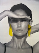 Back to the 60's - Triangle - Yellow - CiceroniEarringsShivani Vaishnavi