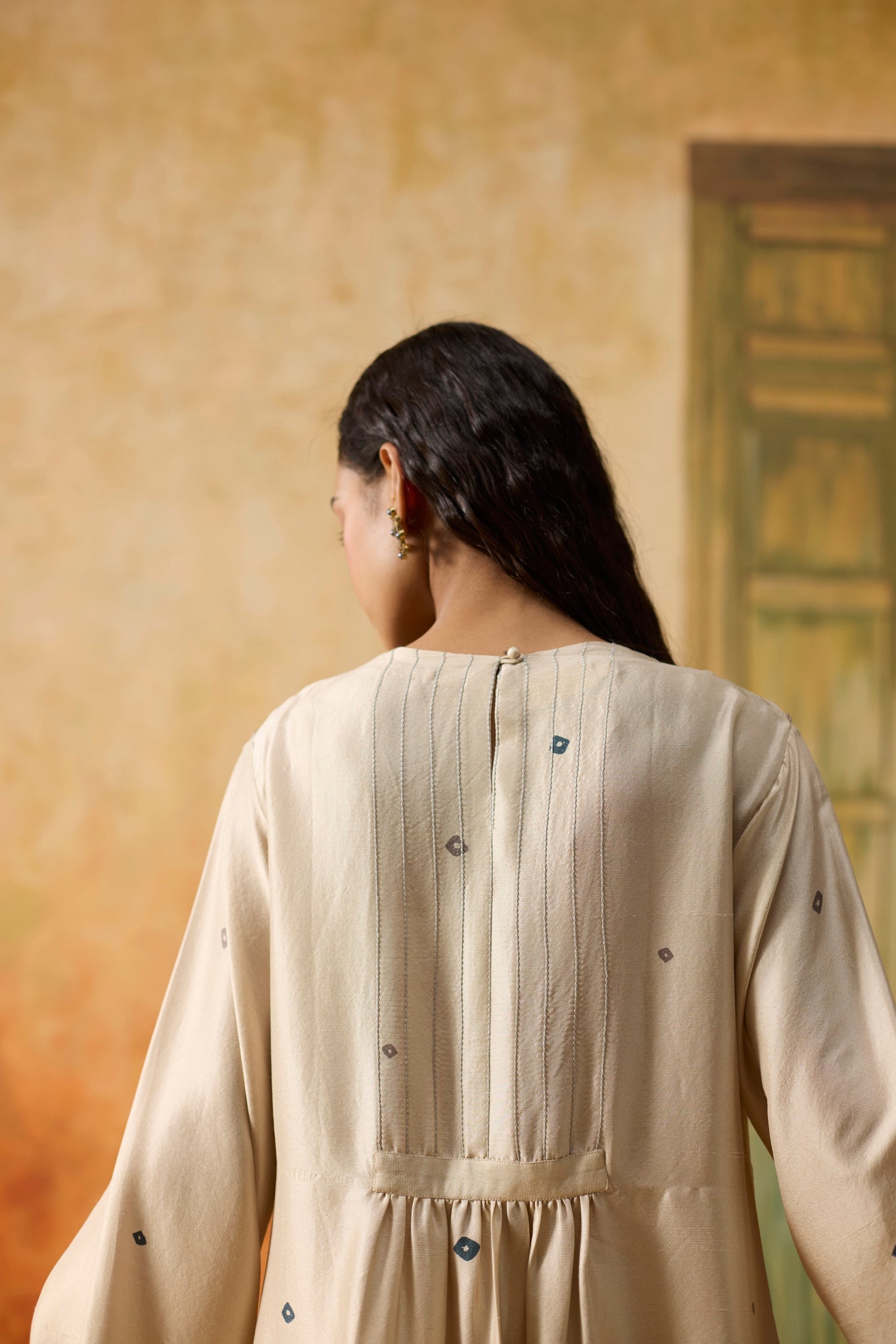 Bandani Kurta Set - Beige - CiceroniKurta Set, Festive WearKhyati Rughani