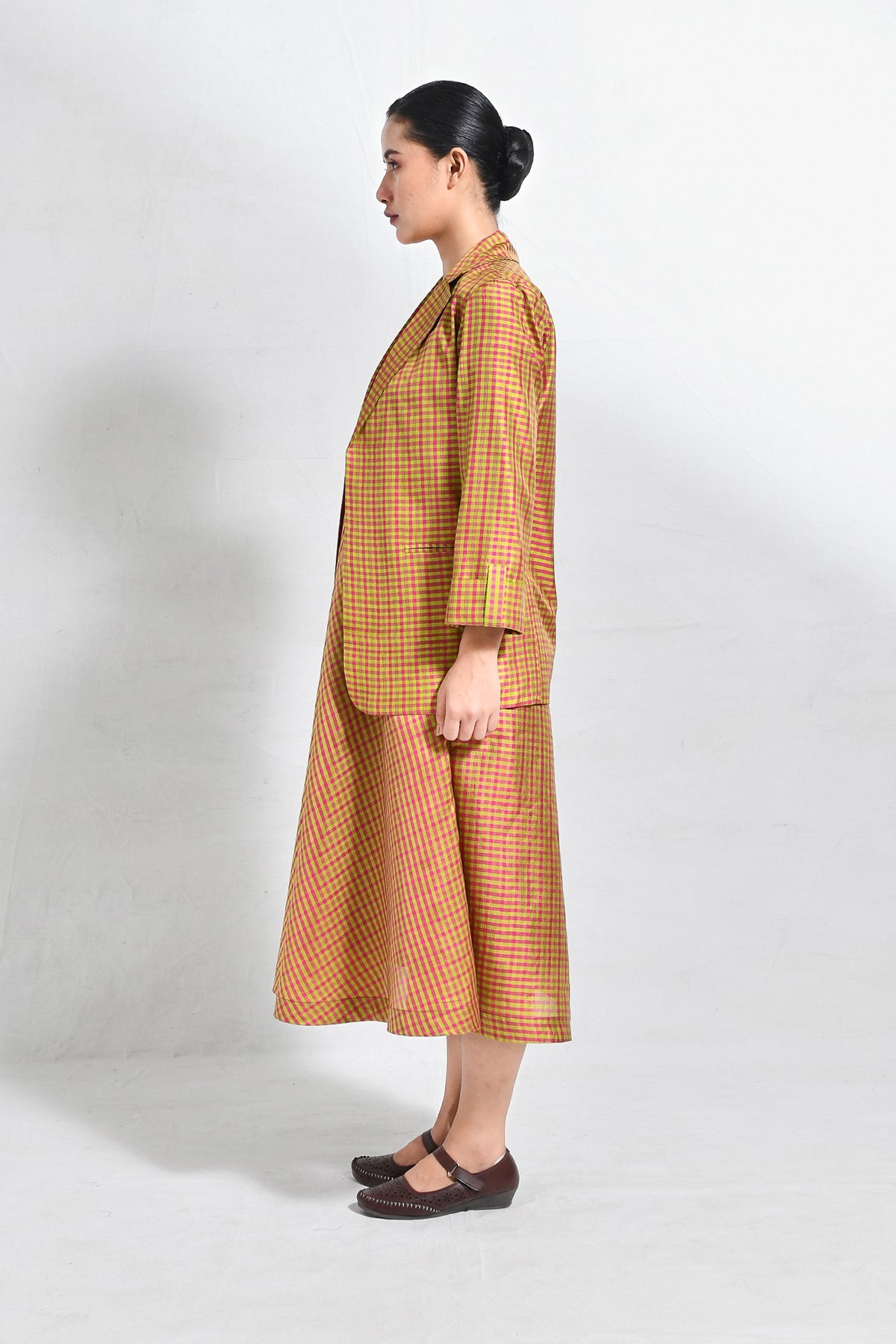 Bangalore Silk Checks Blazer - CiceroniJacketsHiranya