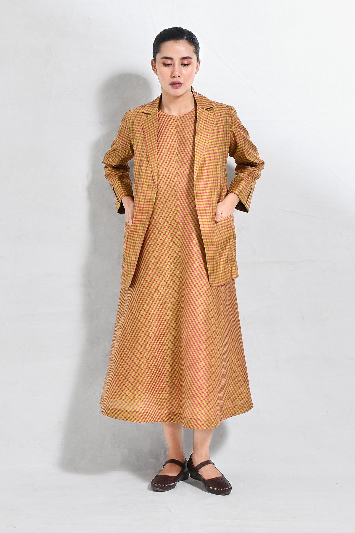 Bangalore Silk Checks Co - ord (Set of 2) - CiceroniCo - ord SetHiranya