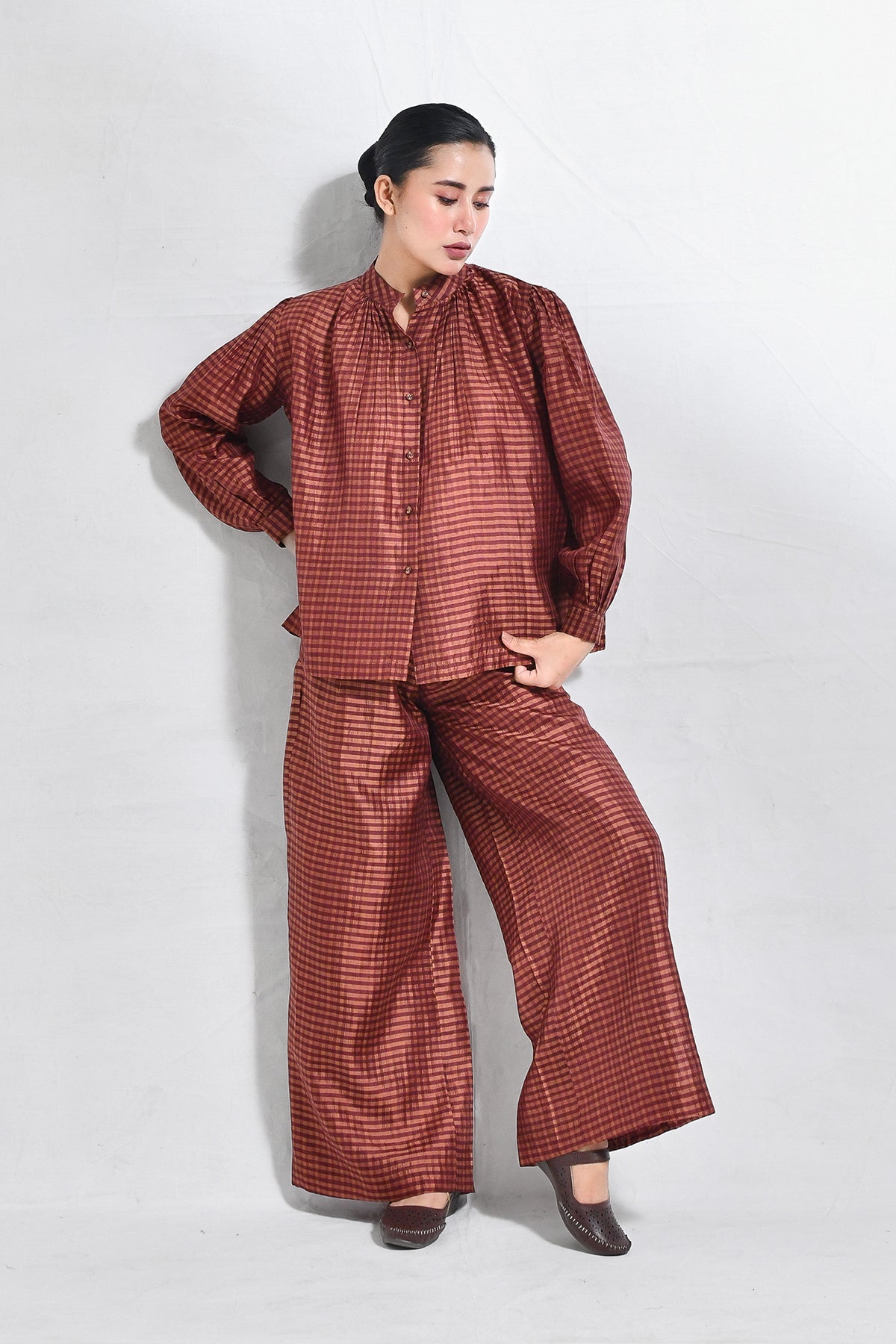 Bangalore Silk Lounge Co - ord (Set of 2) - CiceroniCo - ord SetHiranya