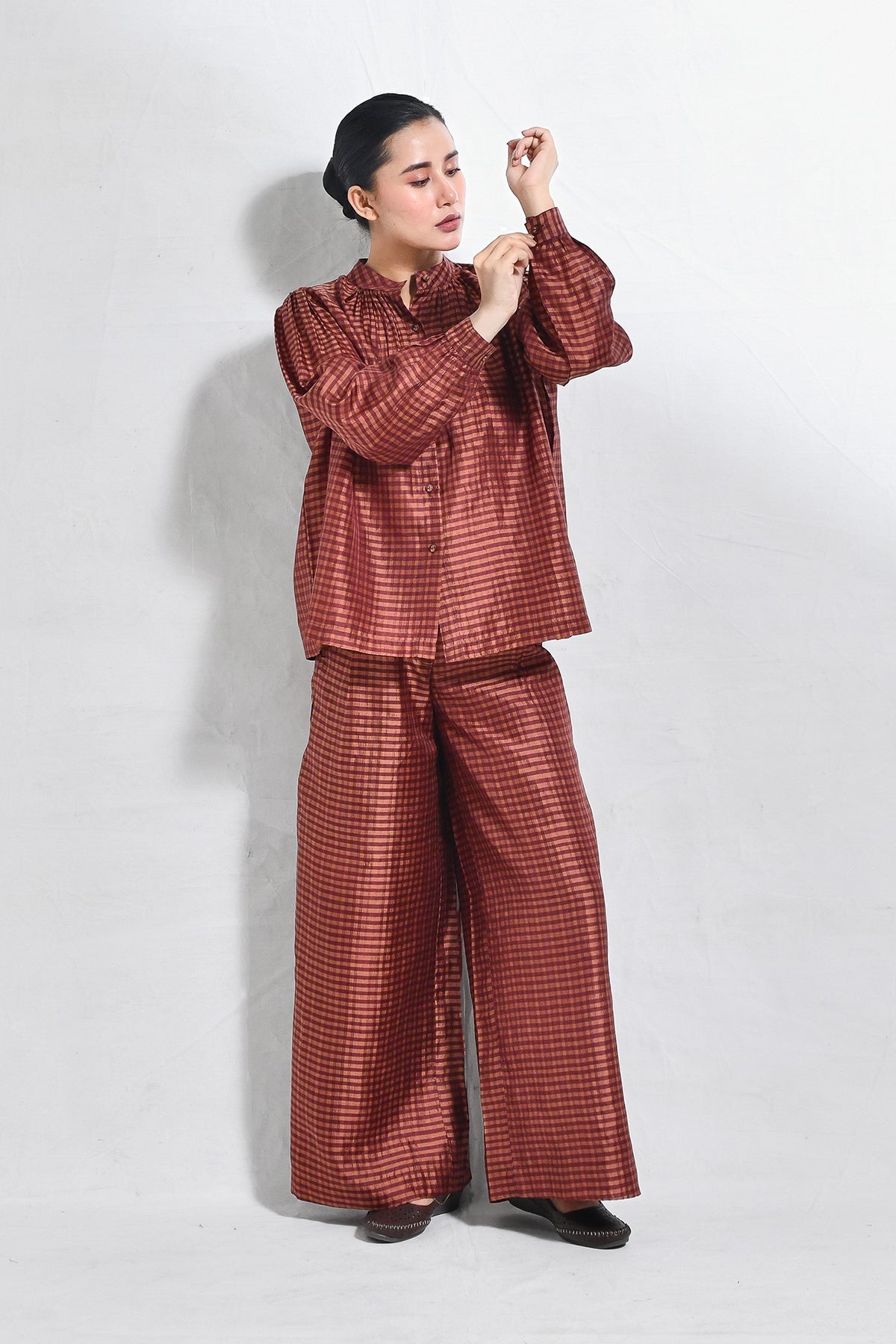 Bangalore Silk Lounge Co - ord (Set of 2) - CiceroniCo - ord SetHiranya