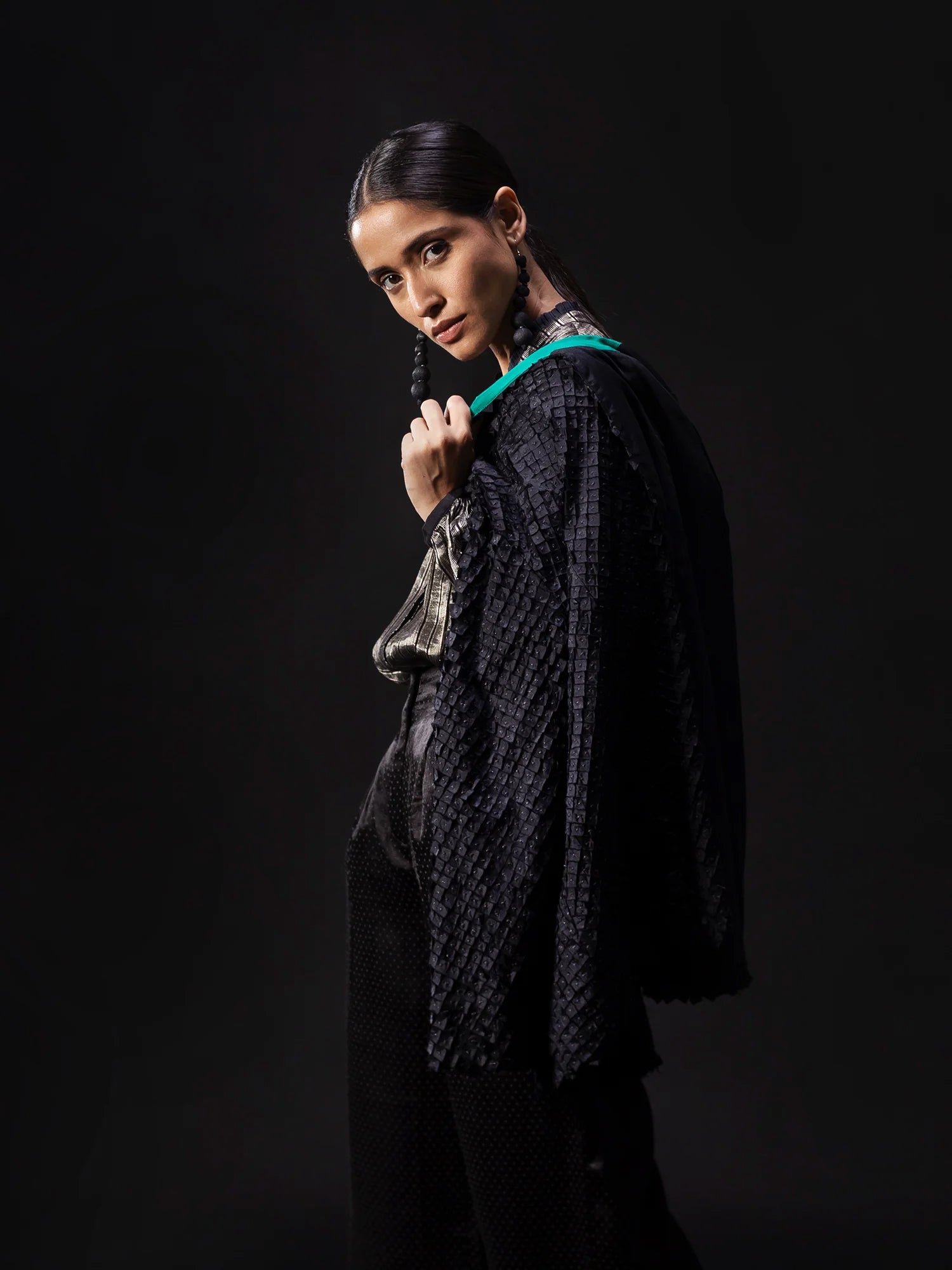 Barony Black Jacket - CiceroniJacketsShades of India