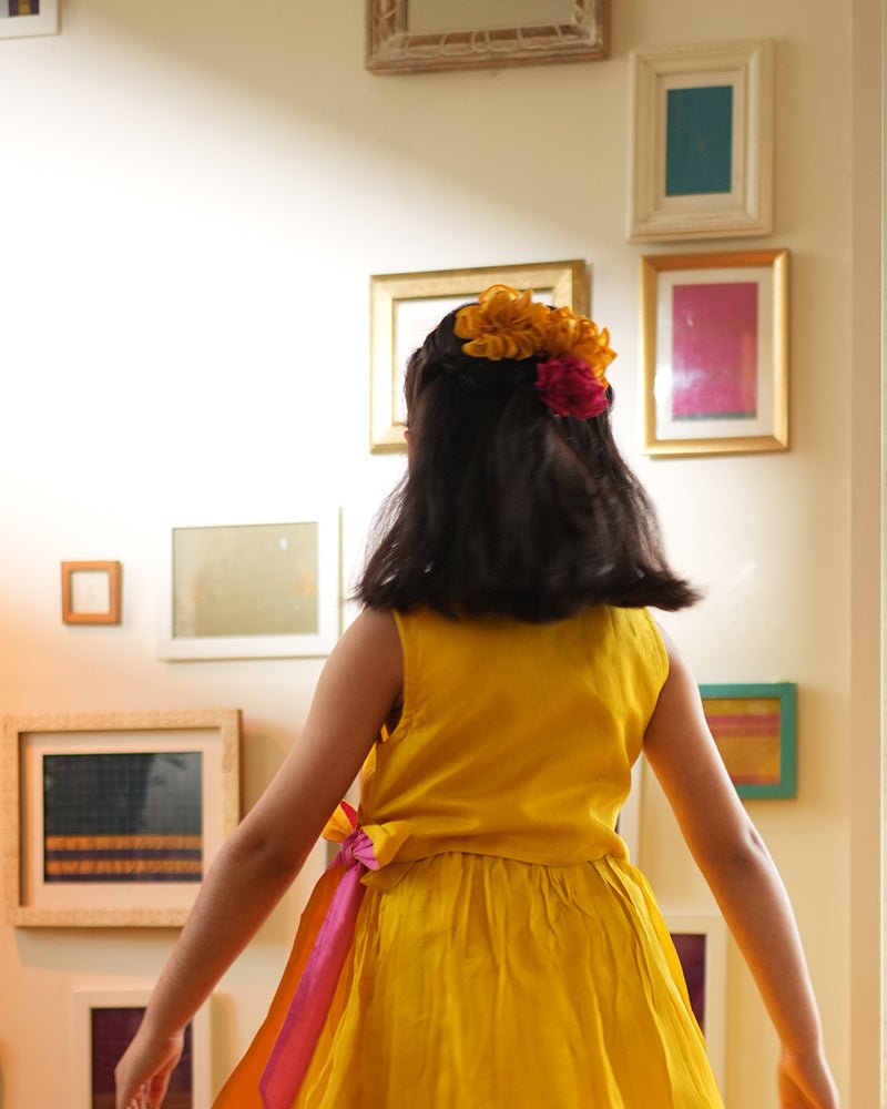 Basant yellow lehenga choli - CiceroniLehenga SetLove The World Today