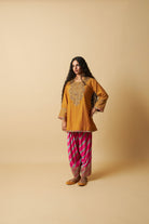 Basanti Bahaar Embroidered Kurta Set- Set of 2 - CiceroniKurta Set, Festive WearPants and Pajamas