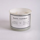 Basil Infused in Sambac Candle - CiceroniCandleNASO