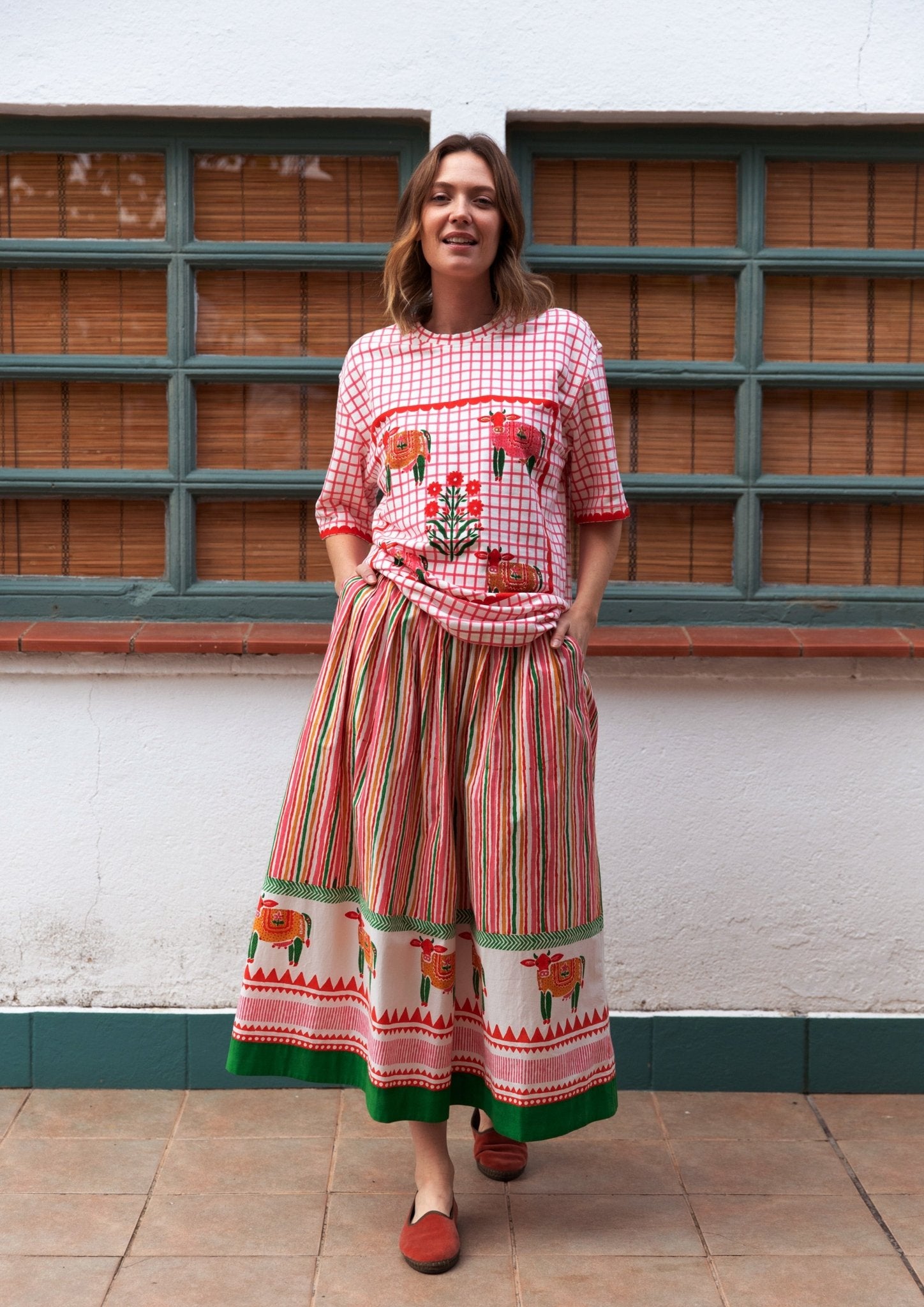 Bawari Skirt Cow Stripe - CiceroniSkirtsThe Raw India