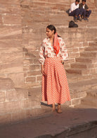 Bawari Skirt - Red Checks - CiceroniSkirtsThe Raw India