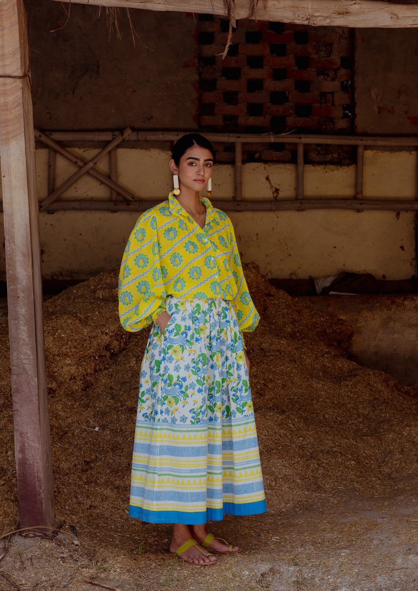 Bawari Skirt - Swamp Deer - CiceroniSkirtsThe Raw India