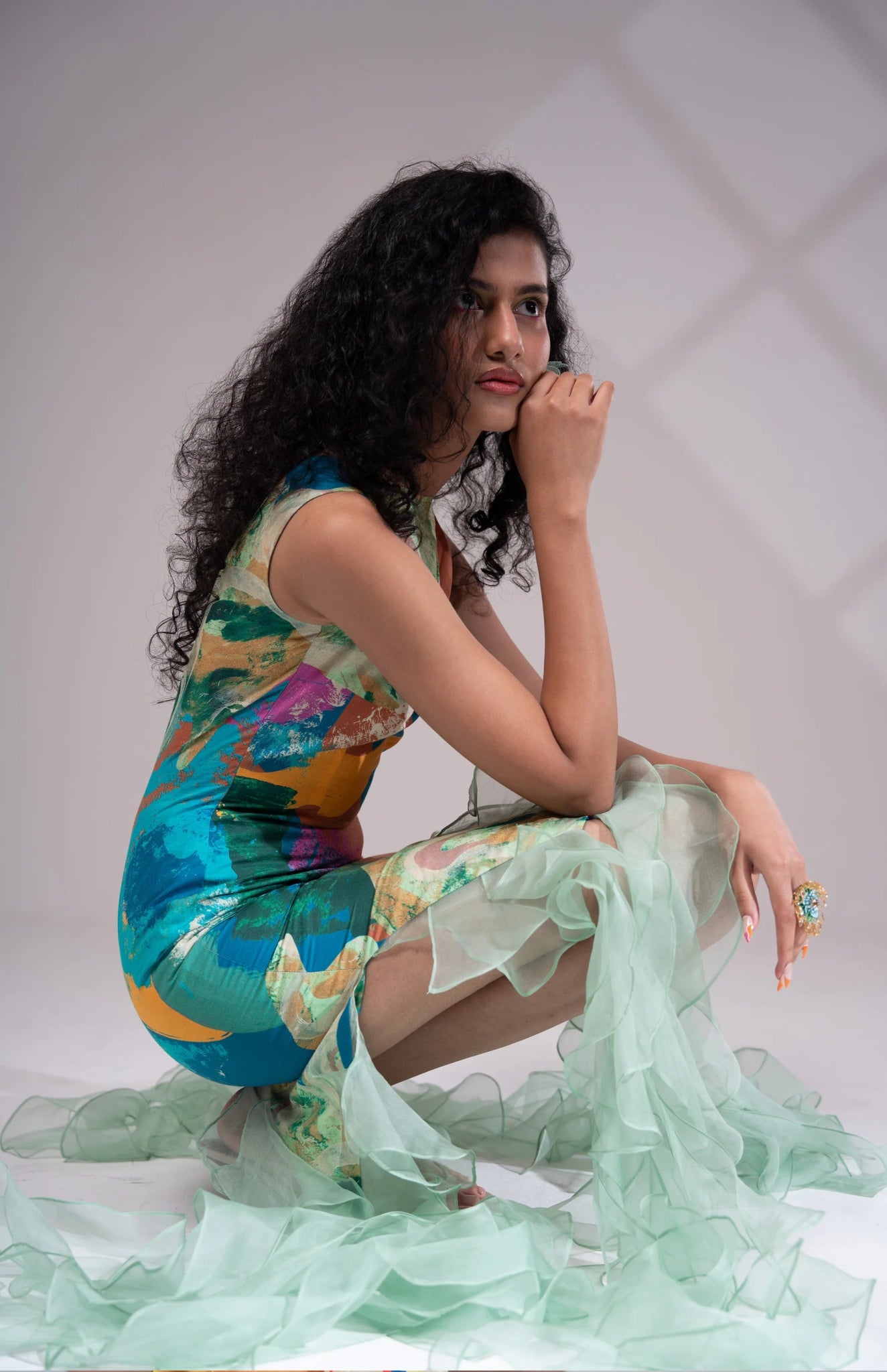 Bay Ruffled Dress - CiceroniDressesAdvait