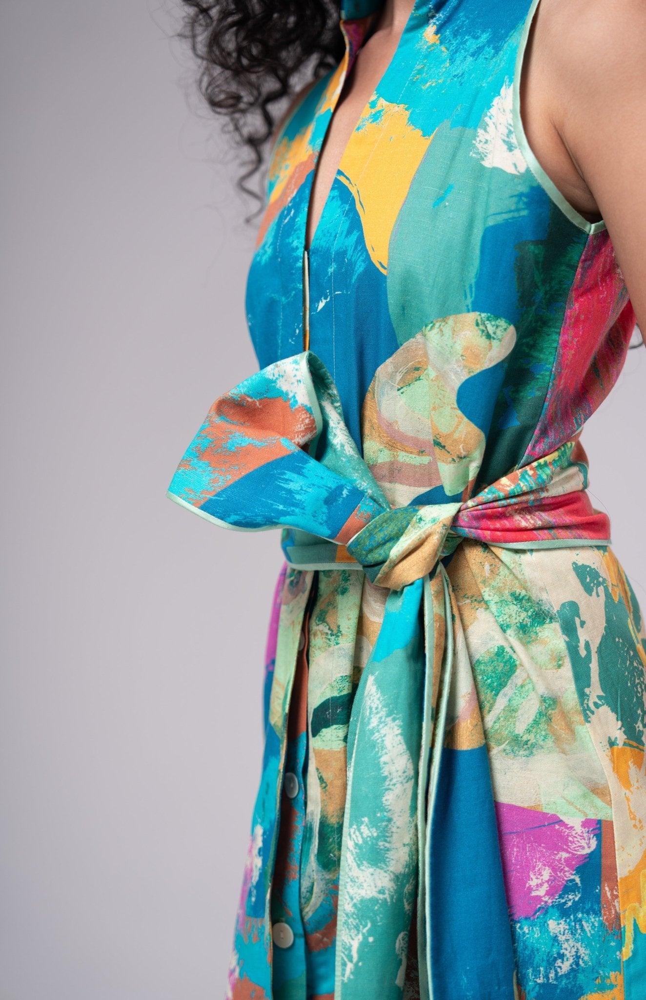 Bay Tie Up Dress - CiceroniDressesAdvait