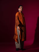 Beau Tunic - Rust Orange - CiceroniKurta, Festive WearStoique