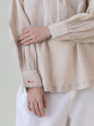 Beju Beige Top - CiceroniWomen ShirtsShades of India