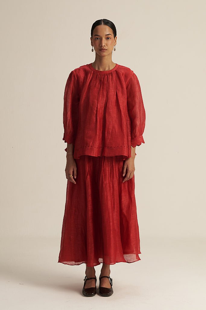 Bella Set - Red - CiceroniSkirt SetGaach