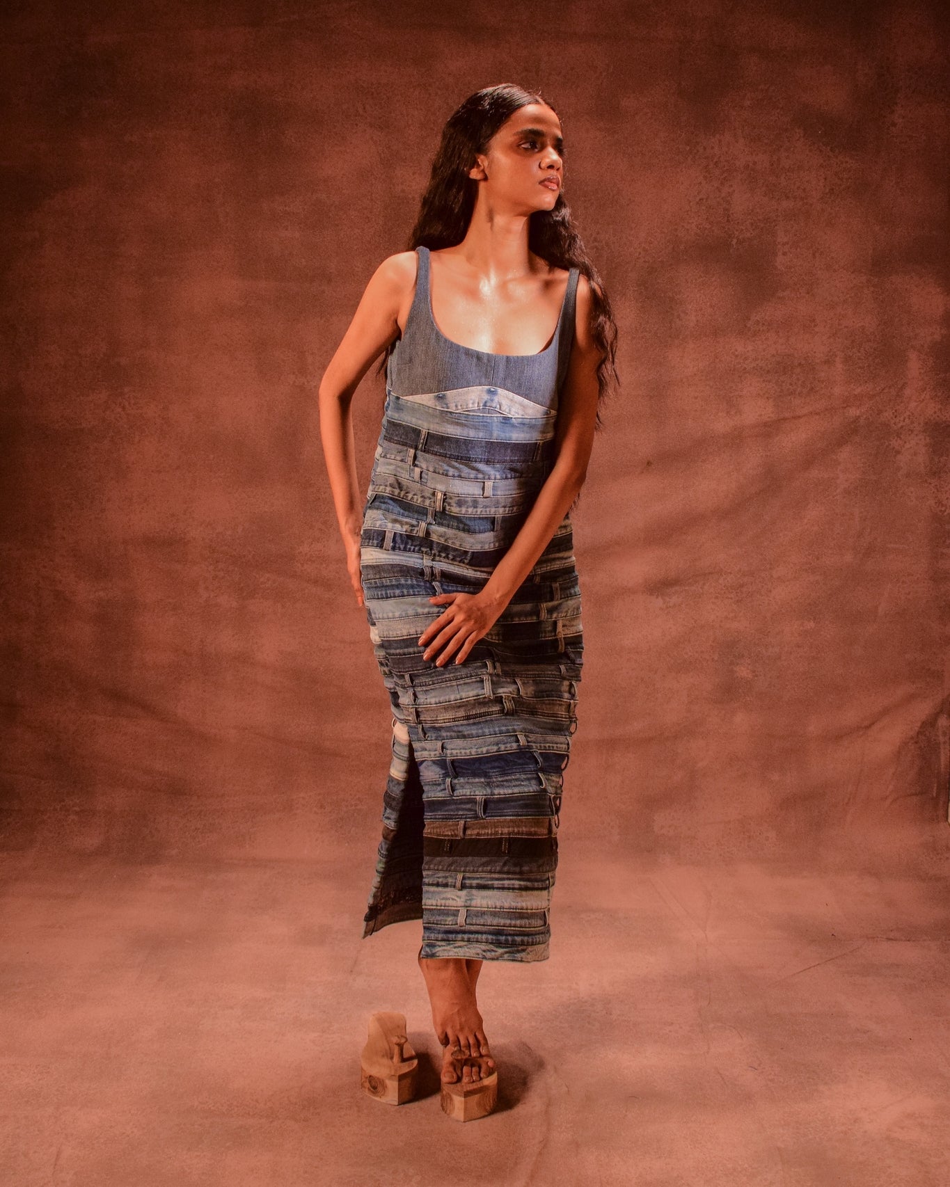 Belted Artisanal Dress - CiceroniDressesAnam Husain