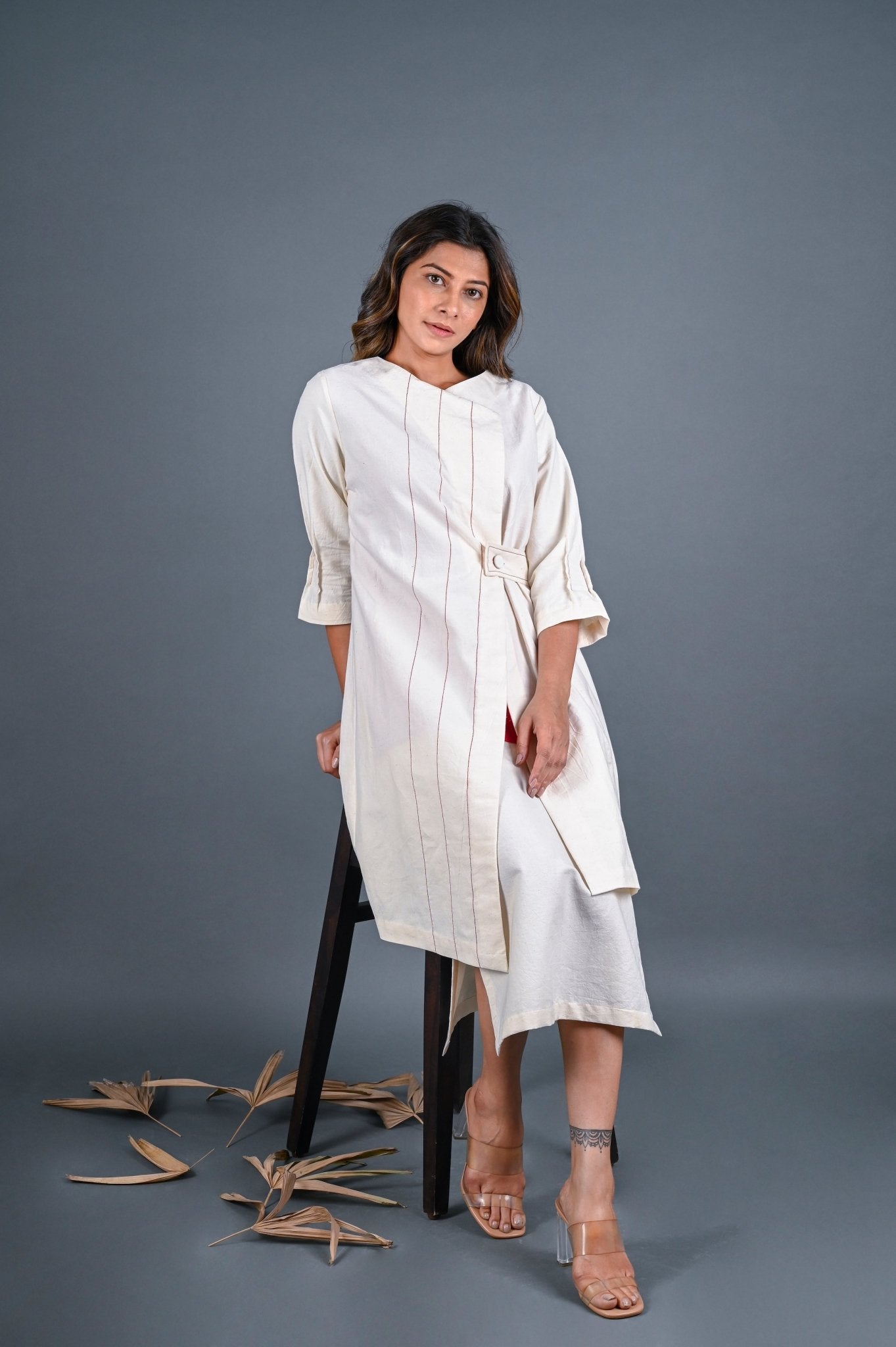 Belted Asymmetric Jacket - CiceroniJacketsRang by Rajvi