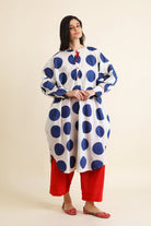 Bindi Co - ord Set - Indigo Blue & Red - CiceroniKurta Set, Everyday WearSheetal Joshi Verma