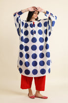 Bindi Co - ord Set - Indigo Blue & Red - CiceroniKurta Set, Everyday WearSheetal Joshi Verma