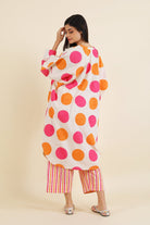 Bindi Co - ord Set - Orange & Pink - CiceroniKurta Set, Everyday WearSheetal Joshi Verma
