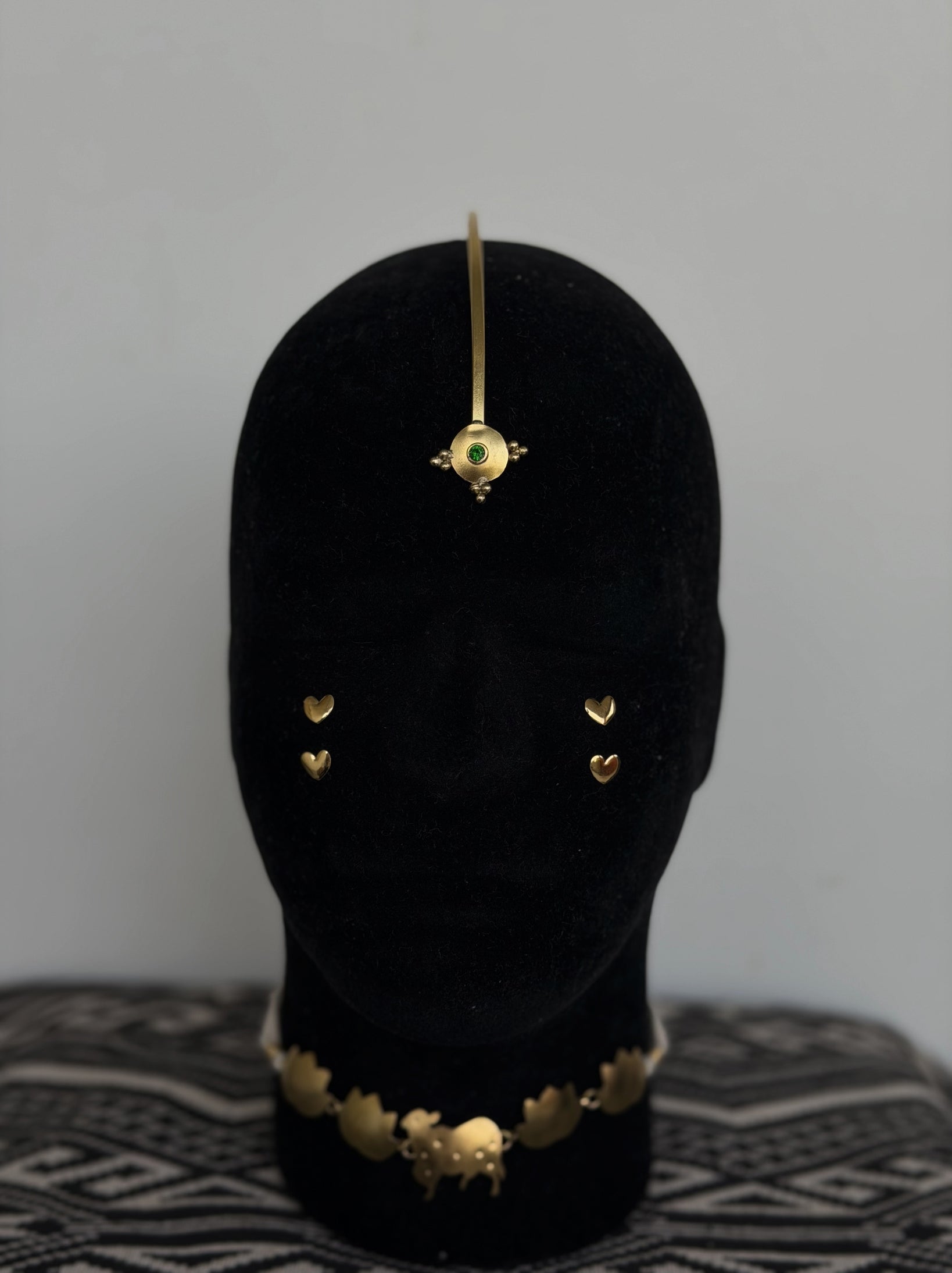Bindi (Green stone) - Head gear - CiceroniHair AccessoriesBy Nirjari