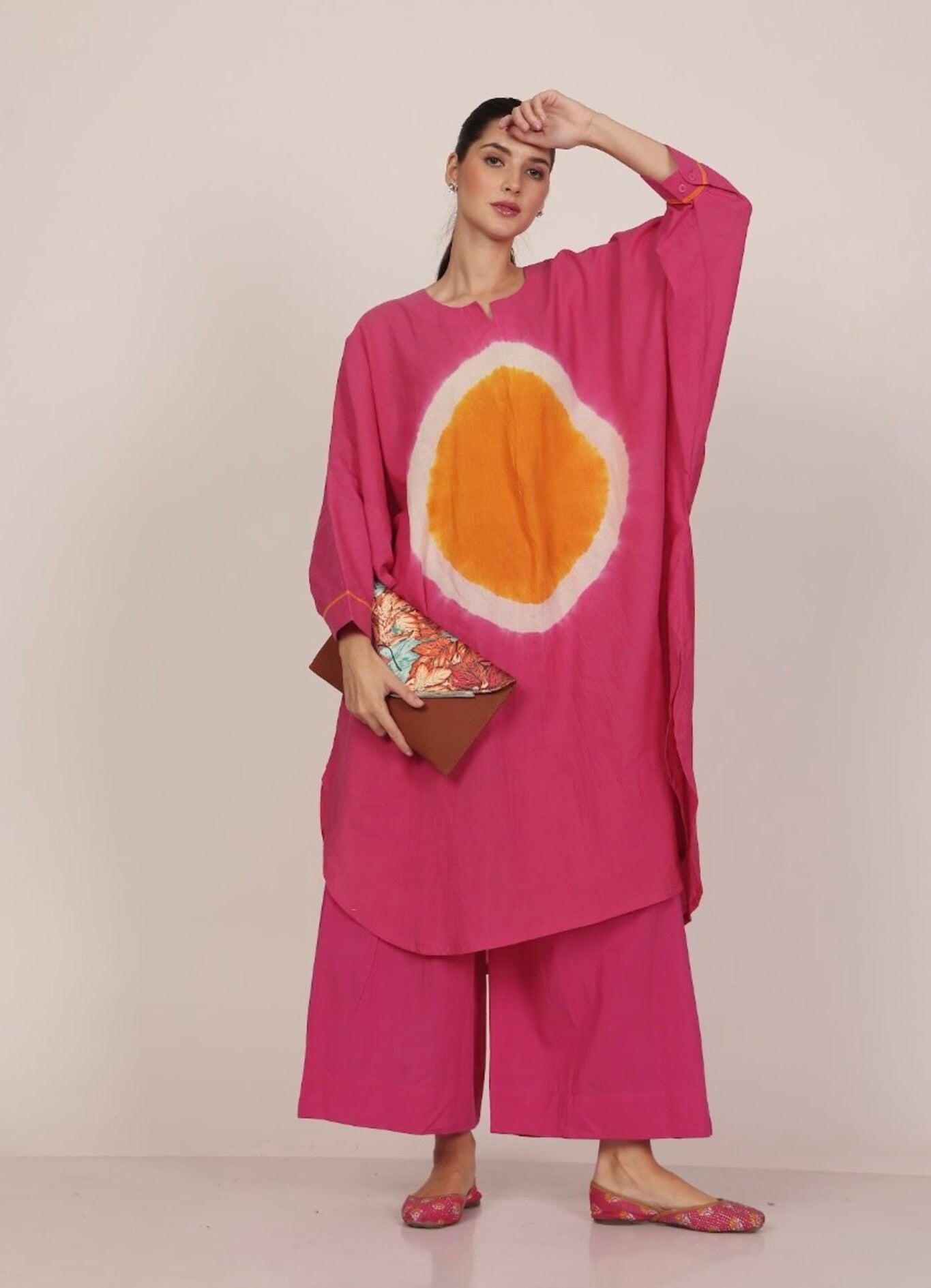 Bindu Co - ord Set - Pink - CiceroniKurta Set, Everyday WearSheetal Joshi Verma