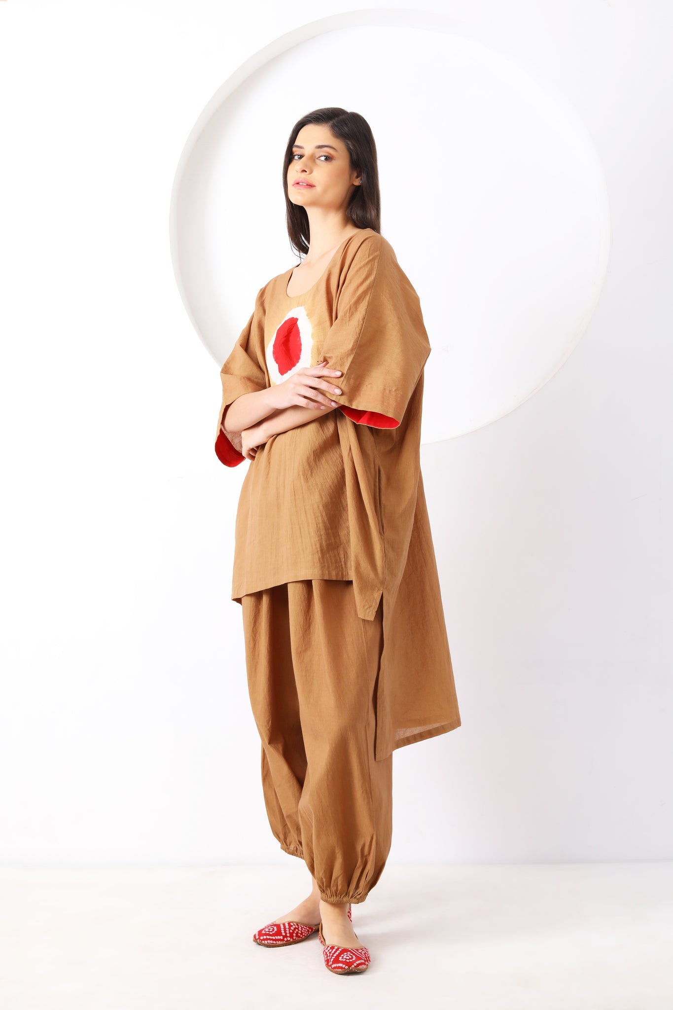 Bindu Set LS - Beige - CiceroniKurta Set, Everyday WearSheetal Joshi Verma