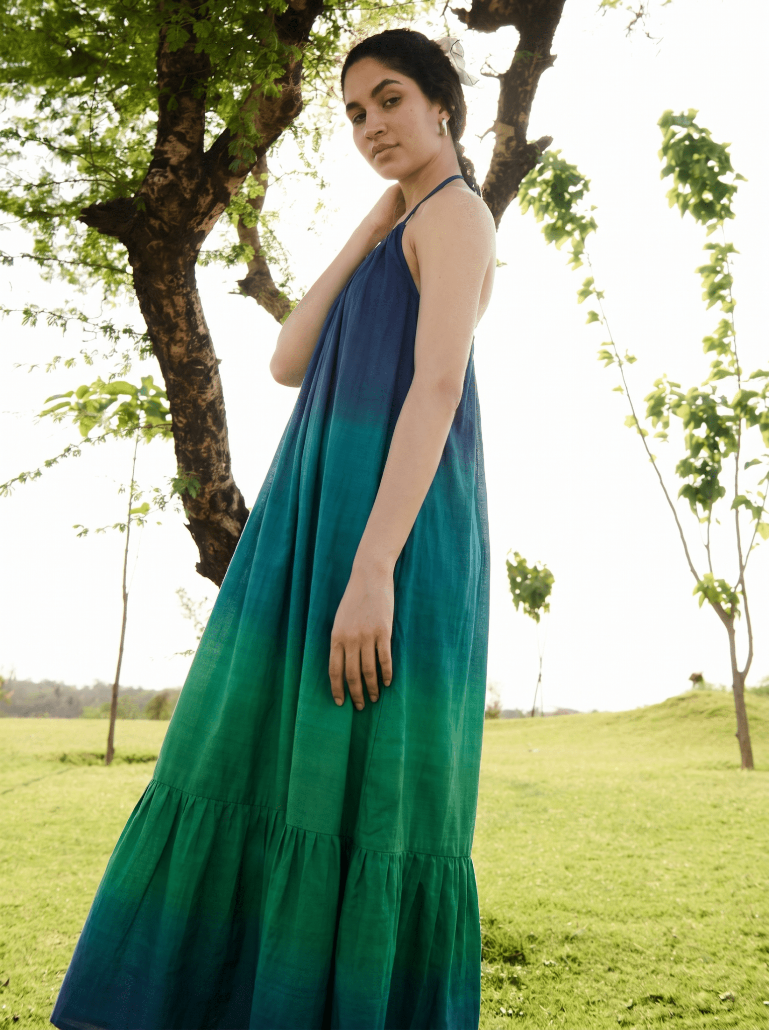Birds of Paradise - Blue Green Ombre - CiceroniDressesRAAS Life