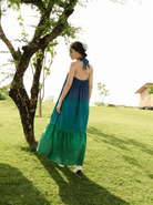 Birds of Paradise - Blue Green Ombre - CiceroniDressesRAAS Life