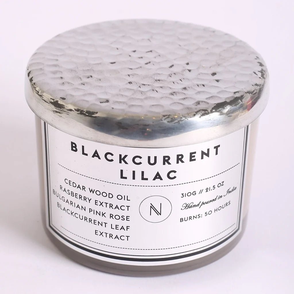 Black current Infused In Lilac Candle - CiceroniCandleNASO