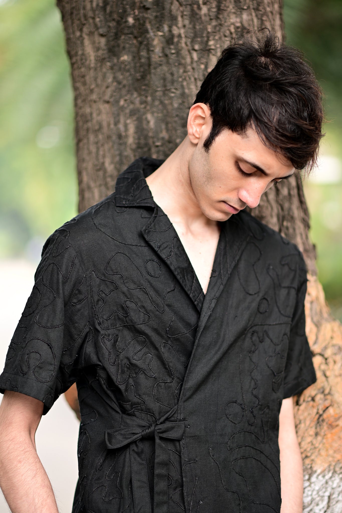 Black Embroidered Shirt - CiceroniMen ShirtsRAAS Life