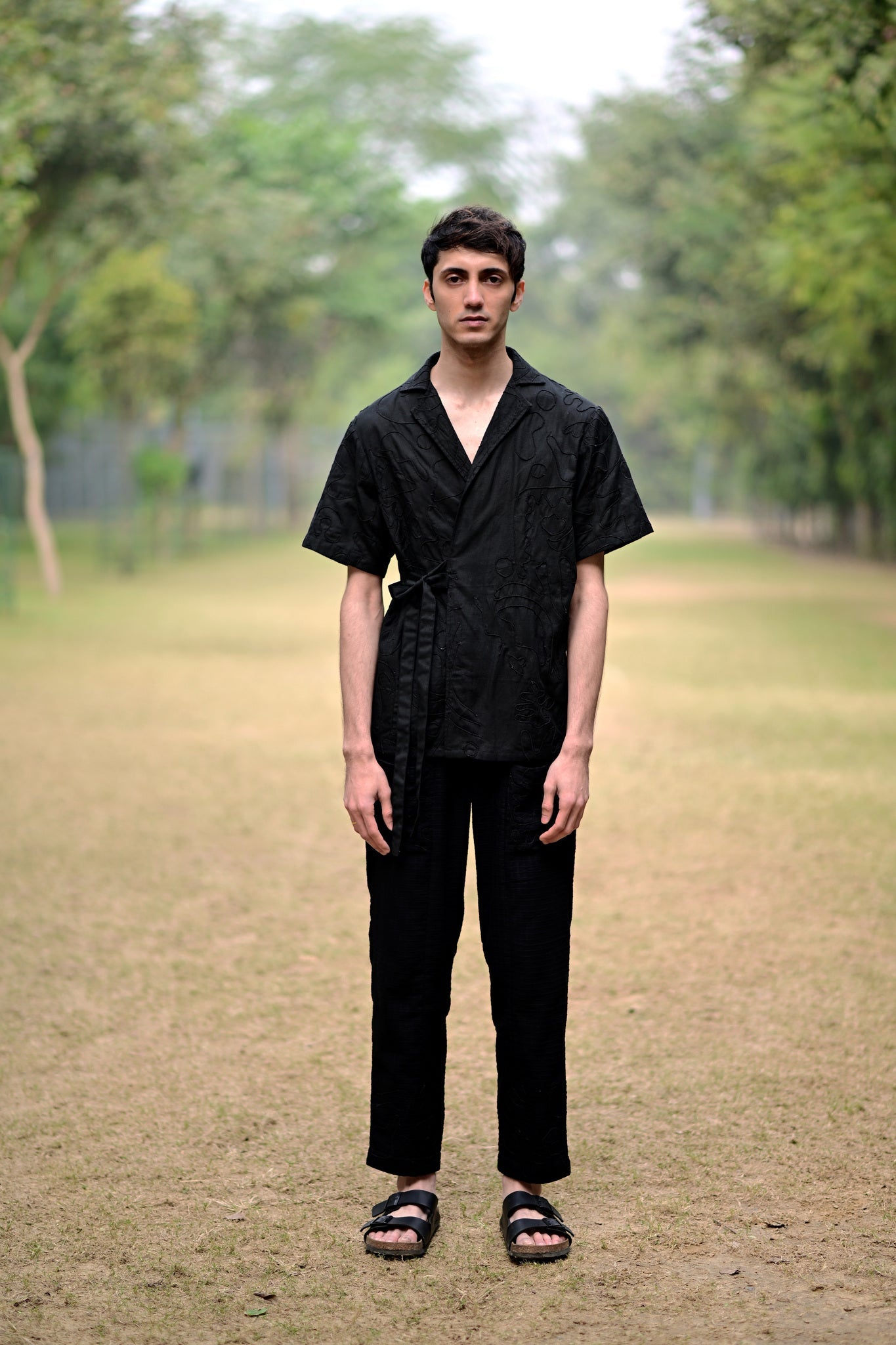 Black Embroidered Shirt - CiceroniMen ShirtsRAAS Life