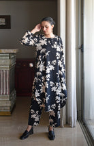 Black Floral Co - Ord Set - CiceroniKurta Set, Everyday WearHouse of Moxa