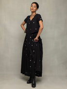 Black Polka Jamdani Skord - CiceroniSkirt SetSutra Art of Clothing