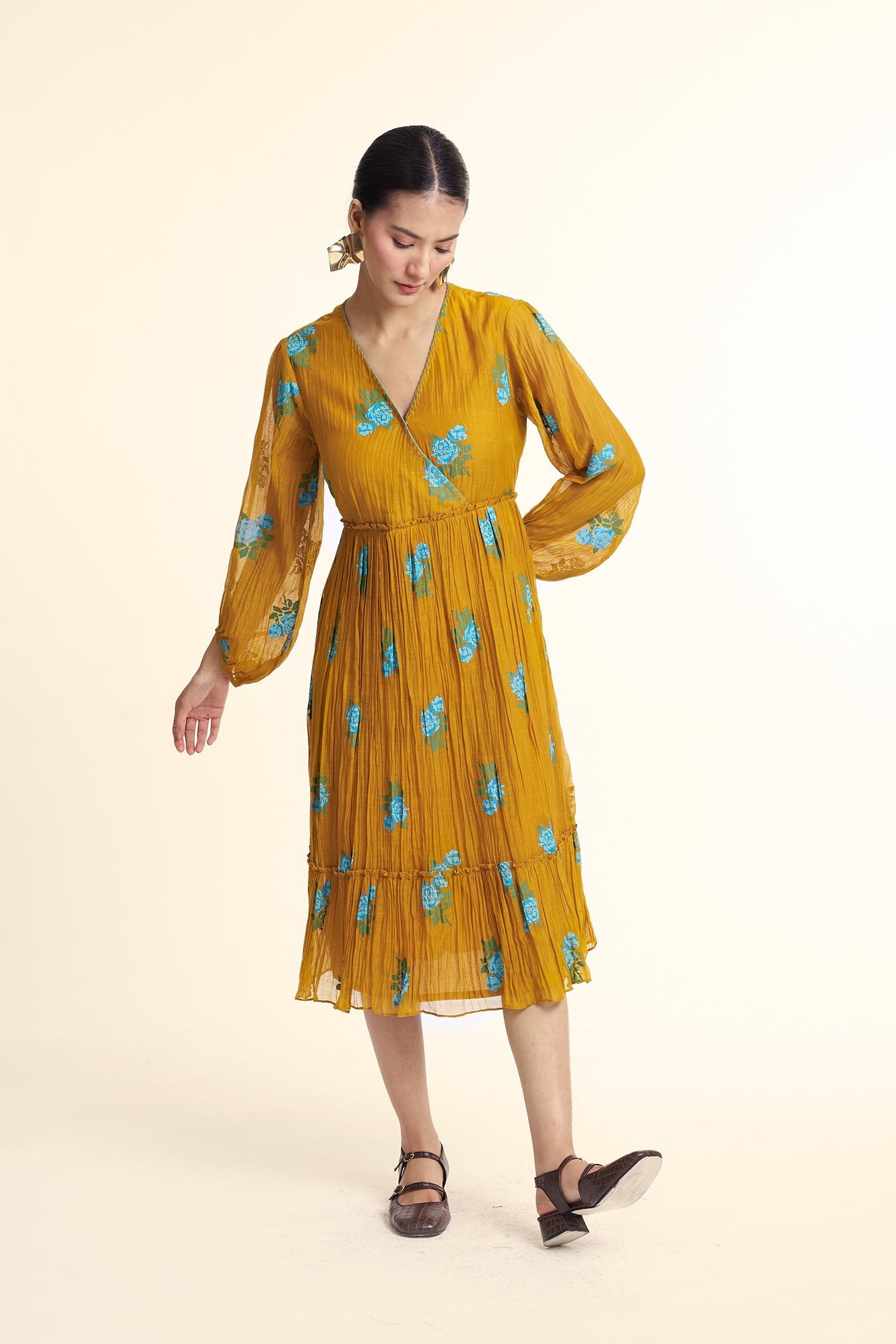 Bliss Dress - Mustard - CiceroniDressesGaach